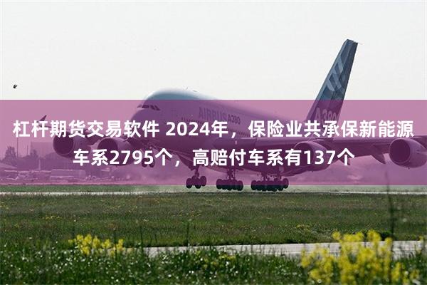 杠杆期货交易软件 2024年，保险业共承保新能源车系2795个，高赔付车系有137个