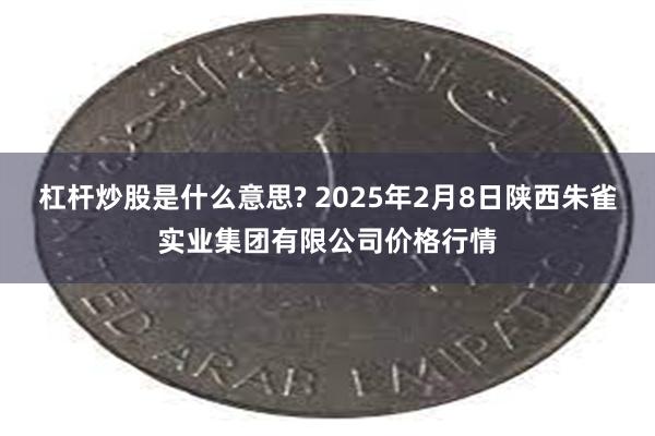 杠杆炒股是什么意思? 2025年2月8日陕西朱雀实业集团有限公司价格行情